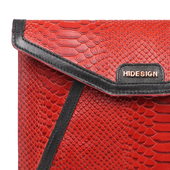 Bogota W2 Red Leather Clutch Wallet