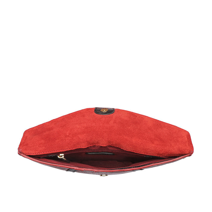 Bogota W2 Red Leather Clutch Wallet