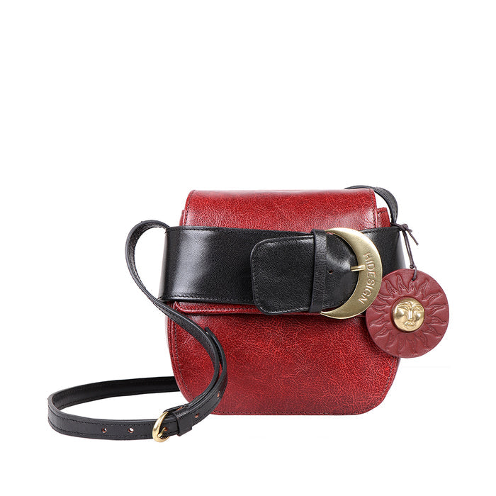 Boleyn 01 Red Leather Sling Bag