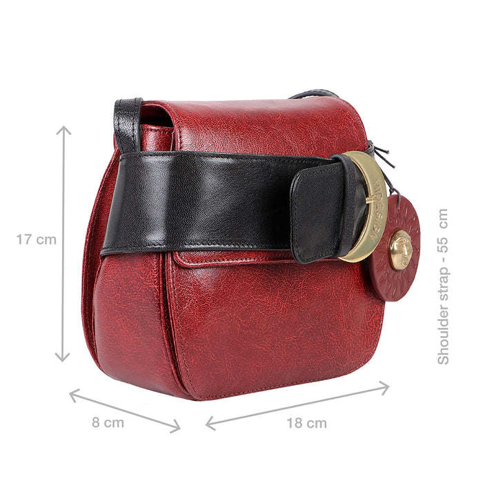 Boleyn 01 Red Leather Sling Bag