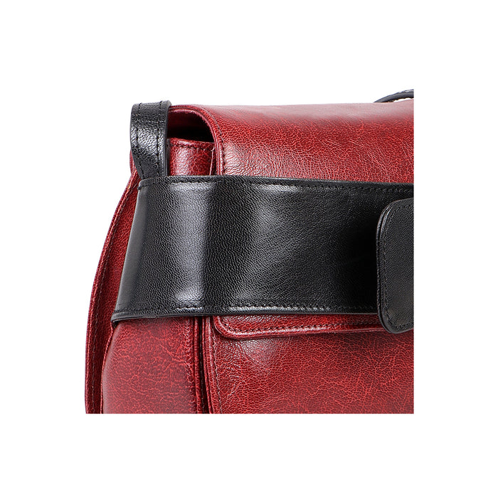 Boleyn 01 Red Leather Sling Bag