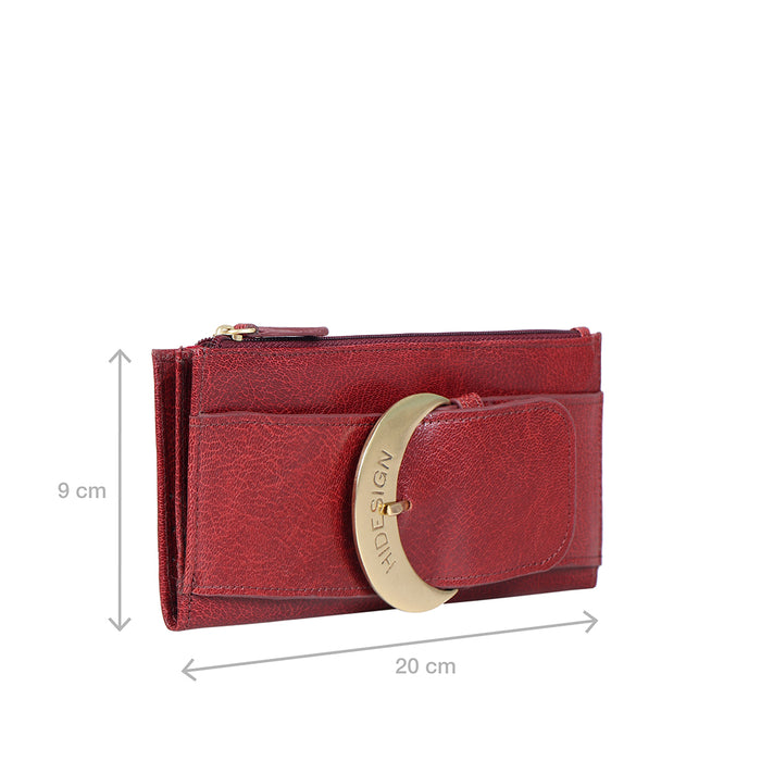 Boleyn W1 Red Leather Bi-Fold Wallet