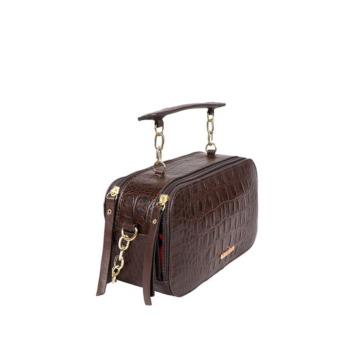 Bolivar 01 Brown Leather Sling Bag