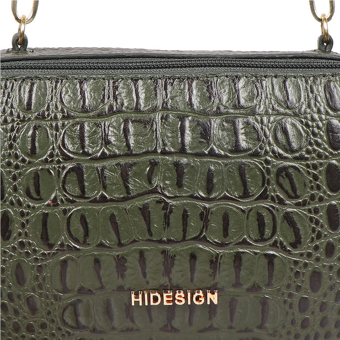 Bolivar 01 Green Leather Sling Bag