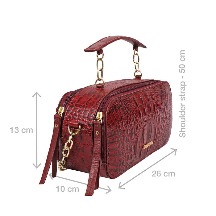 Bolivar 01 Marsala Leather Sling Bag