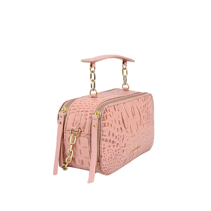 Bolivar 01 Pink Leather Sling Bag