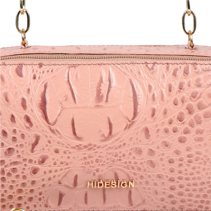 Bolivar 01 Pink Leather Sling Bag