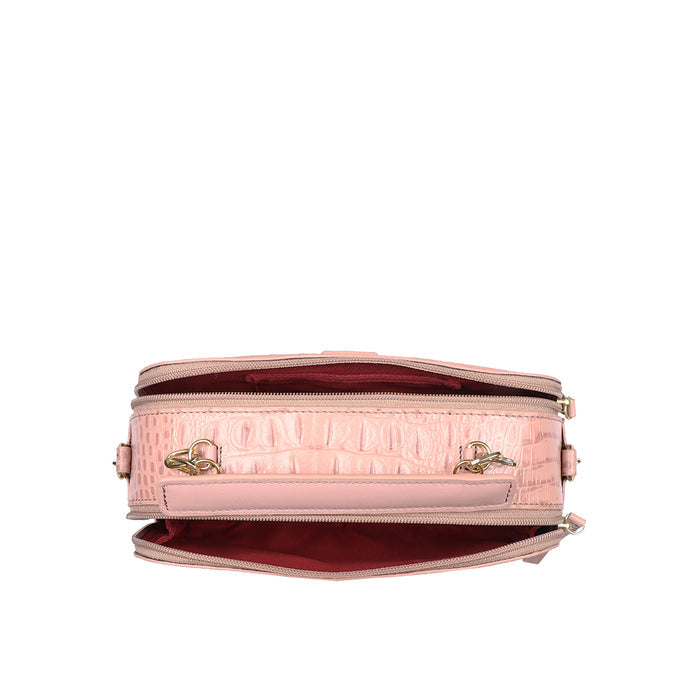 Bolivar 01 Pink Leather Sling Bag