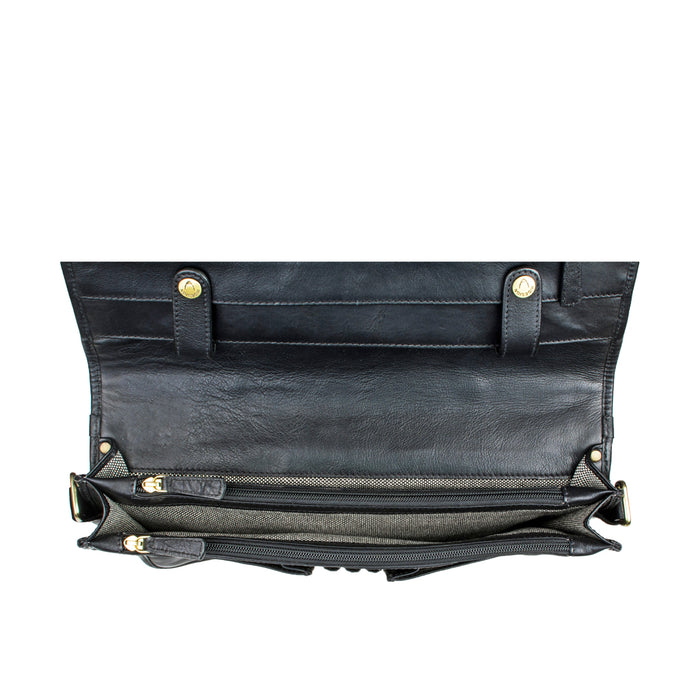 Bolton Black Leather  Briefcase