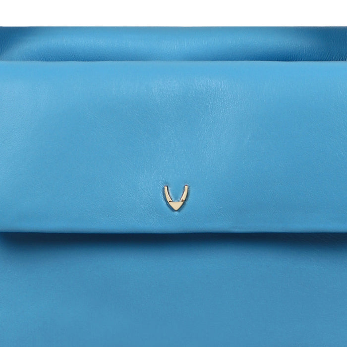Bomba 01 Blue Leather Shoulder Bag