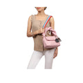 Bomba 01 Pink Leather Shoulder Bag