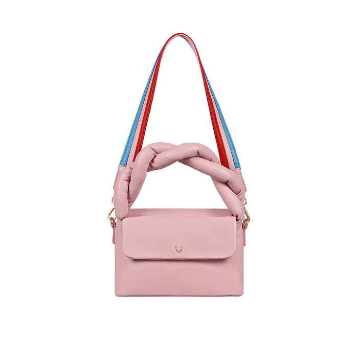 Bomba 01 Pink Leather Shoulder Bag