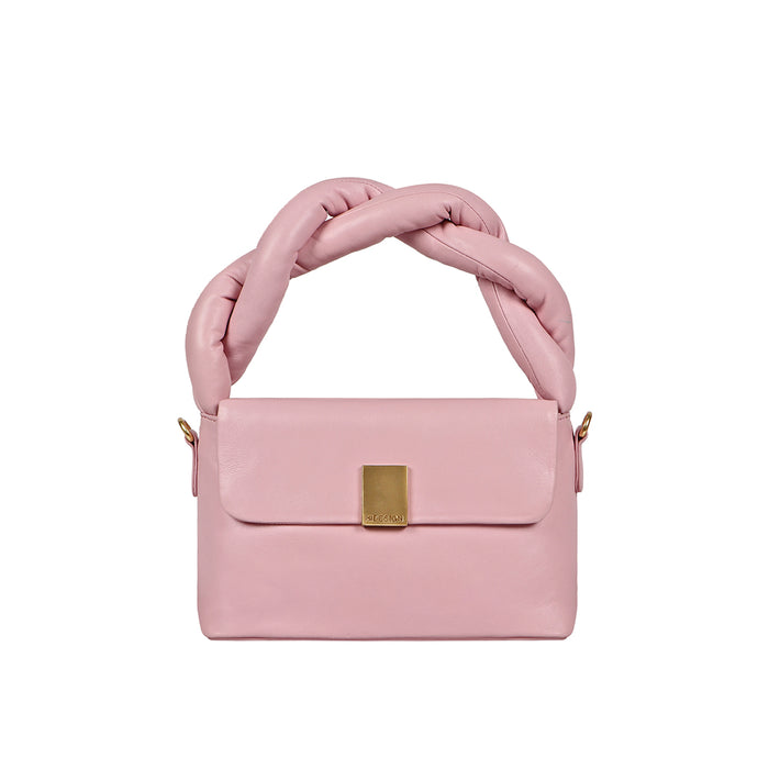 Bomba 01 Pink Leather Shoulder Bag