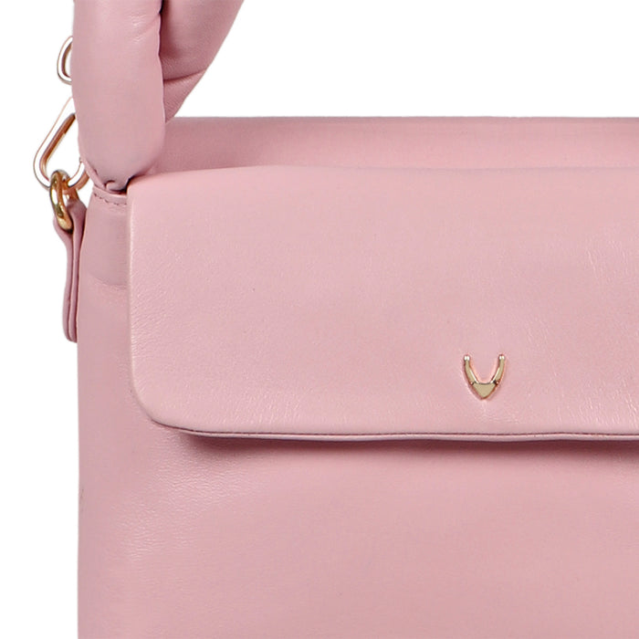 Bomba 01 Pink Leather Shoulder Bag