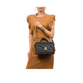 Bomba 02 Black Leather Sling Bag