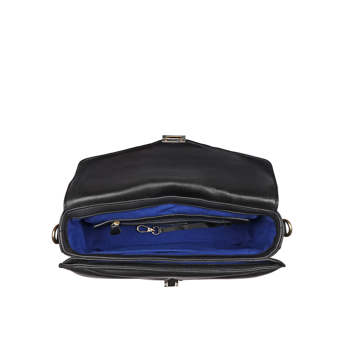 Bomba 02 Black Leather Sling Bag