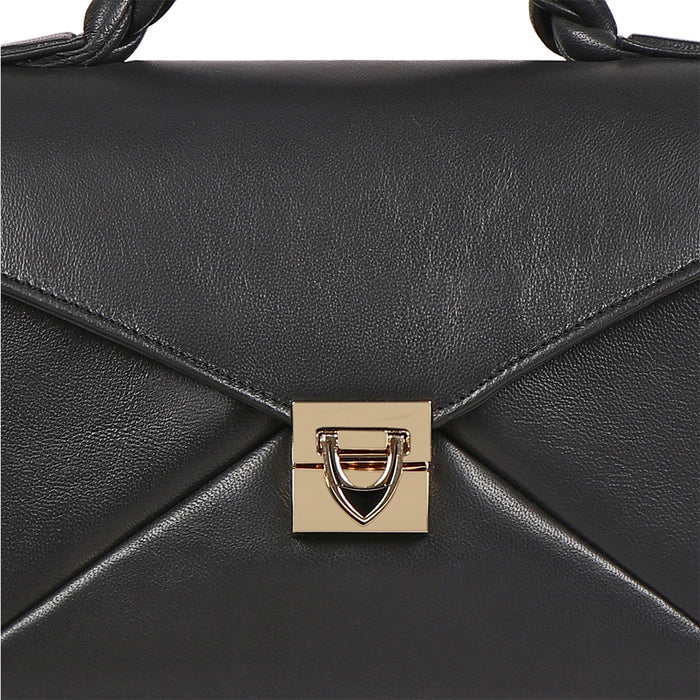 Bomba 02 Black Leather Sling Bag
