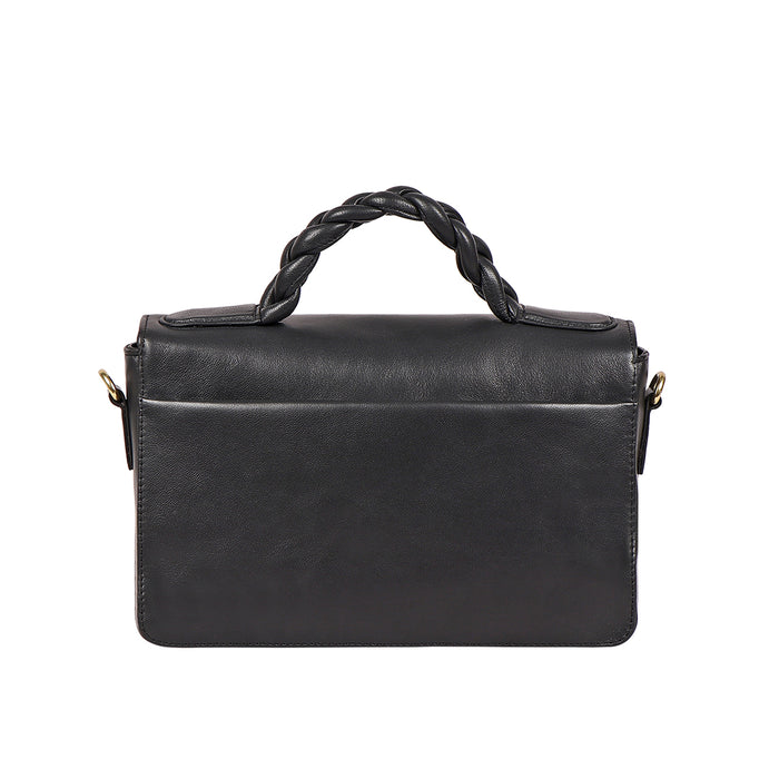 Bomba 02 Black Leather Sling Bag