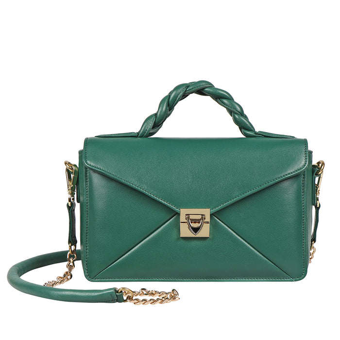 Bomba 02 Green Leather Sling Bag