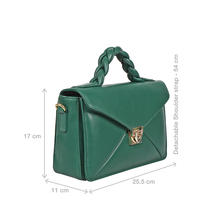 Bomba 02 Green Leather Sling Bag