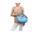 Bomba 03 Blue Leather Shoulder Bag