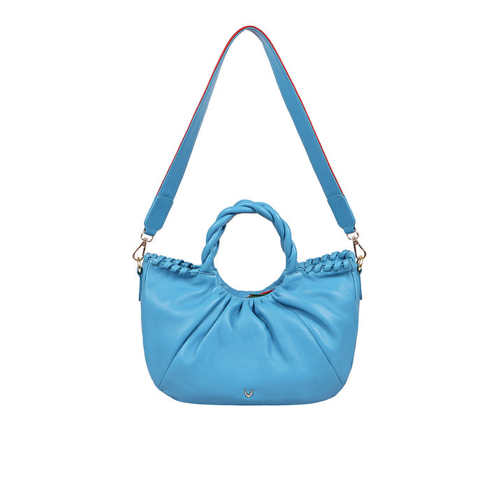 Bomba 03 Blue Leather Shoulder Bag