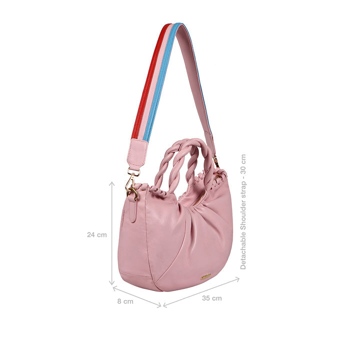 Bomba 03 Pink Leather Shoulder Bag