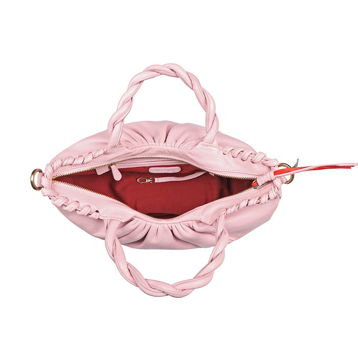 Bomba 03 Pink Leather Shoulder Bag