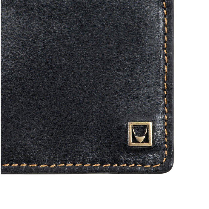 Bonaparte W2 Black Leather Tri Fold