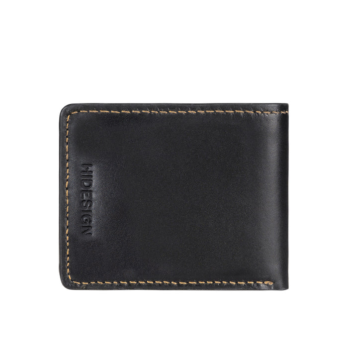 Bonaparte W2 Black Leather Tri Fold