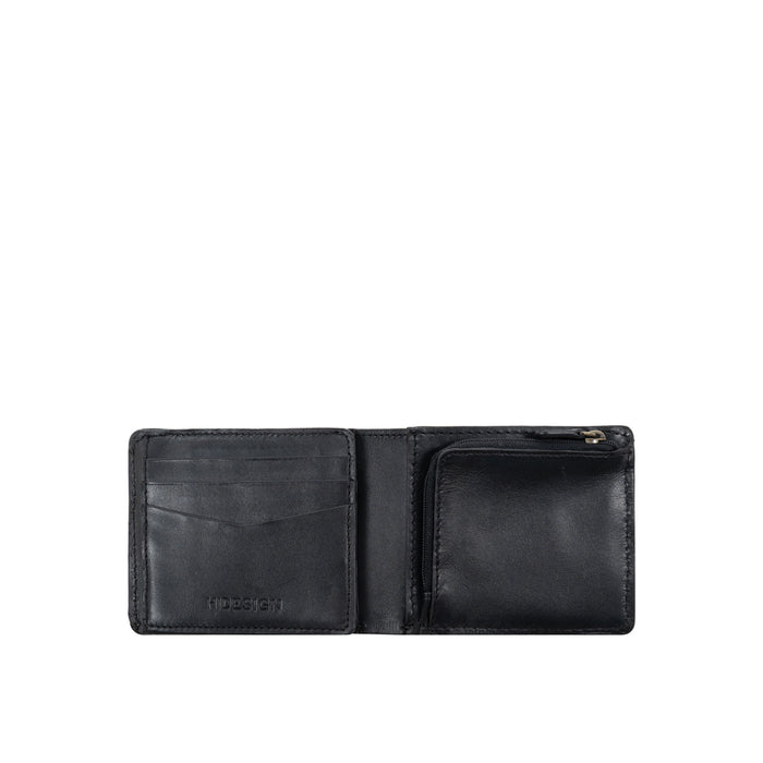 Bonaparte W2 Black Leather Tri Fold