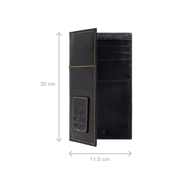 Bonaparte W3 Black Leather Passport Holder