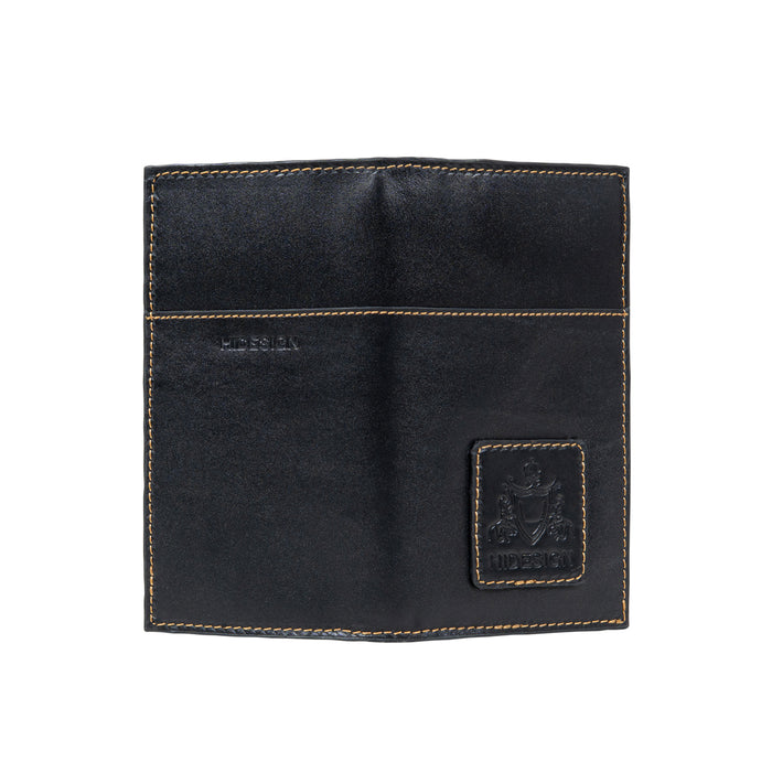 Bonaparte W3 Black Leather Passport Holder