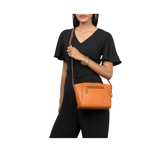 Bonnie 02 Tan Leather Sling Bag