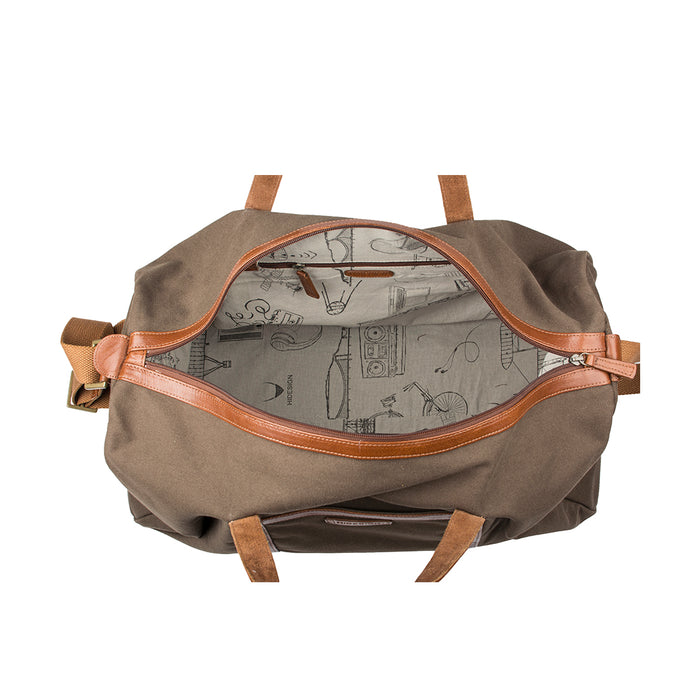 Borjigin 03 Green Leather Duffle Bag