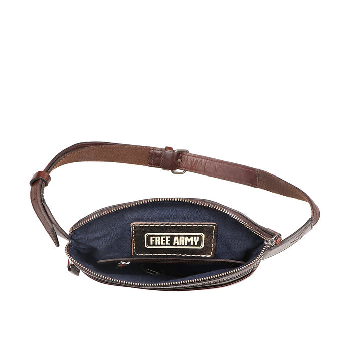 Bose 01 Brown Leather  Belt Bag