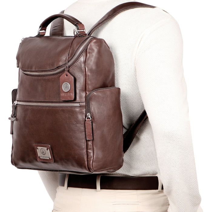 Bose 02 Brown Leather  Backpack