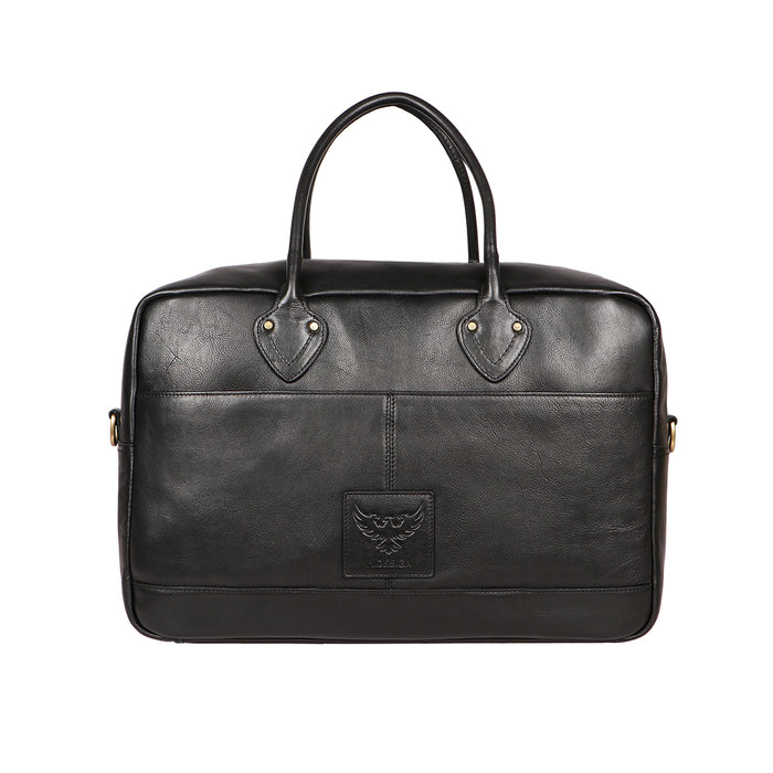 Bose 03 Black Leather  Duffle Bag