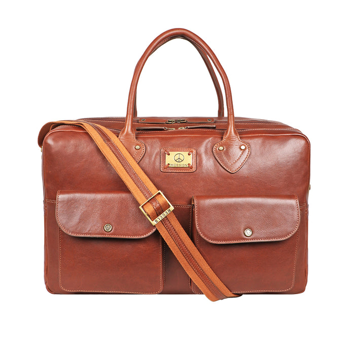 Bose 03 Tan Leather  Duffle Bag
