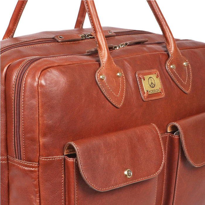 Bose 03 Tan Leather  Duffle Bag