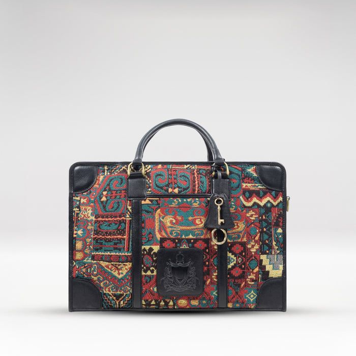 Bosphorus 01 Red Leather Duffle Bag