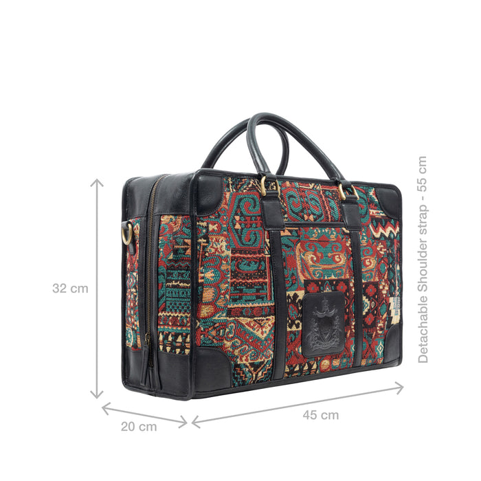 Bosphorus 01 Red Leather Duffle Bag