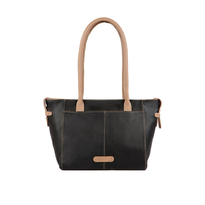 Boss 01 Black Leather Shoulder Bag