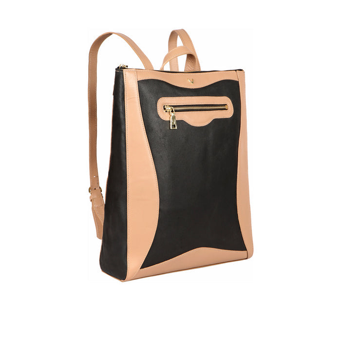 Boss 02 Black Leather Backpack