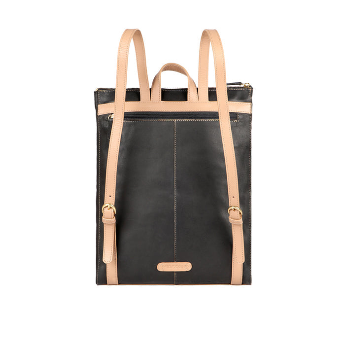 Boss 02 Black Leather Backpack