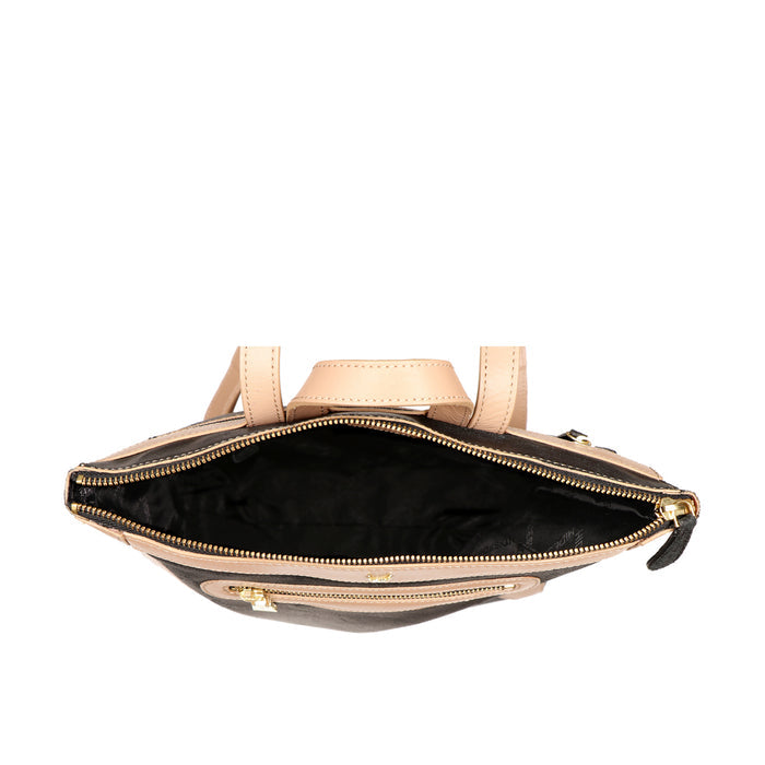 Boss 02 Black Leather Backpack