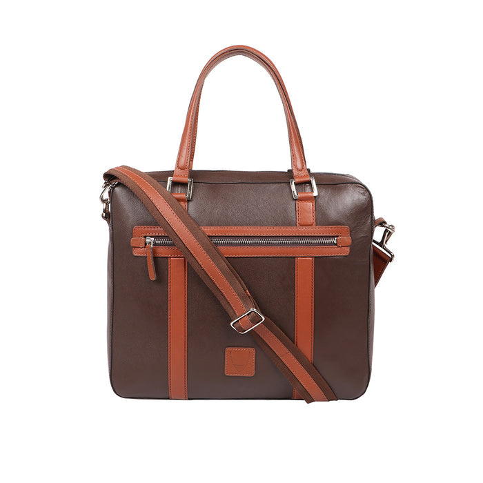 Boston 01 Brown Leather  Briefcase