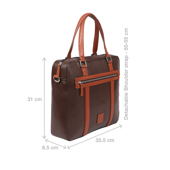 Boston 01 Brown Leather  Briefcase