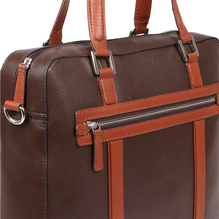 Boston 01 Brown Leather  Briefcase