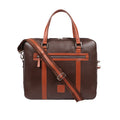 Boston 02 Brown Leather  Briefcase
